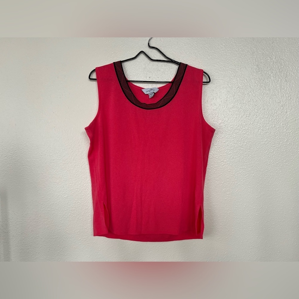 Ming Wang Bright Pink Tank Top